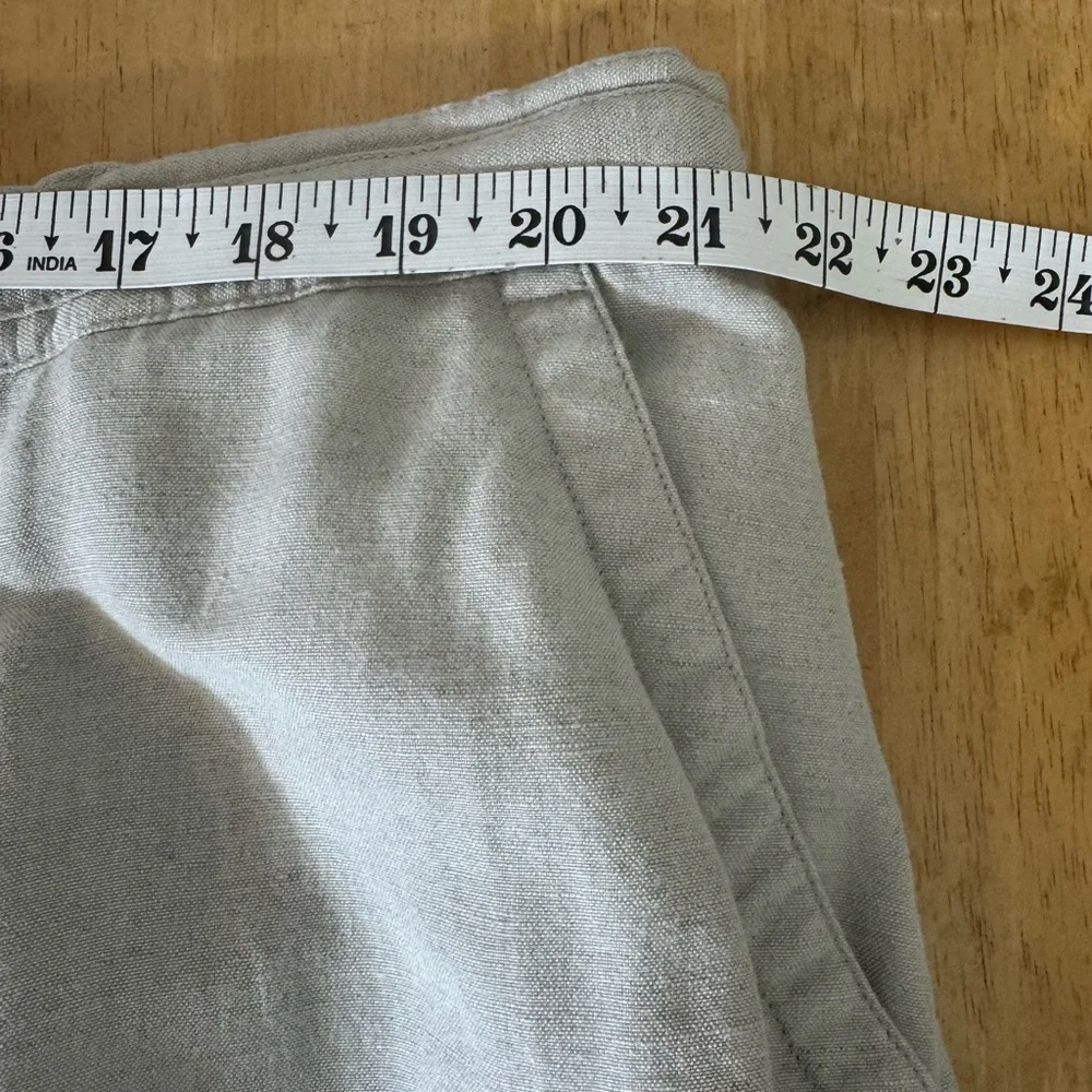 Cubavera Tan Linen Viscose Casual Resortwear Drawstring Waist Pants Size XXL